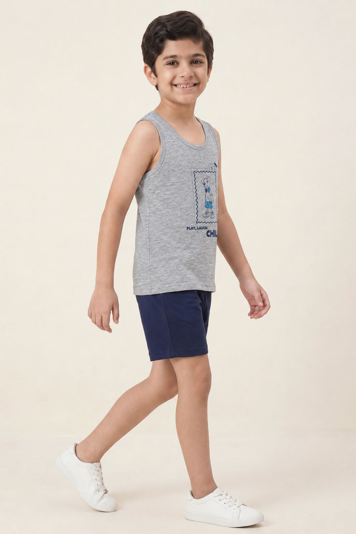 Lee Cooper Boys Printed Vest (Pack of 2) - Multicolor — image 9